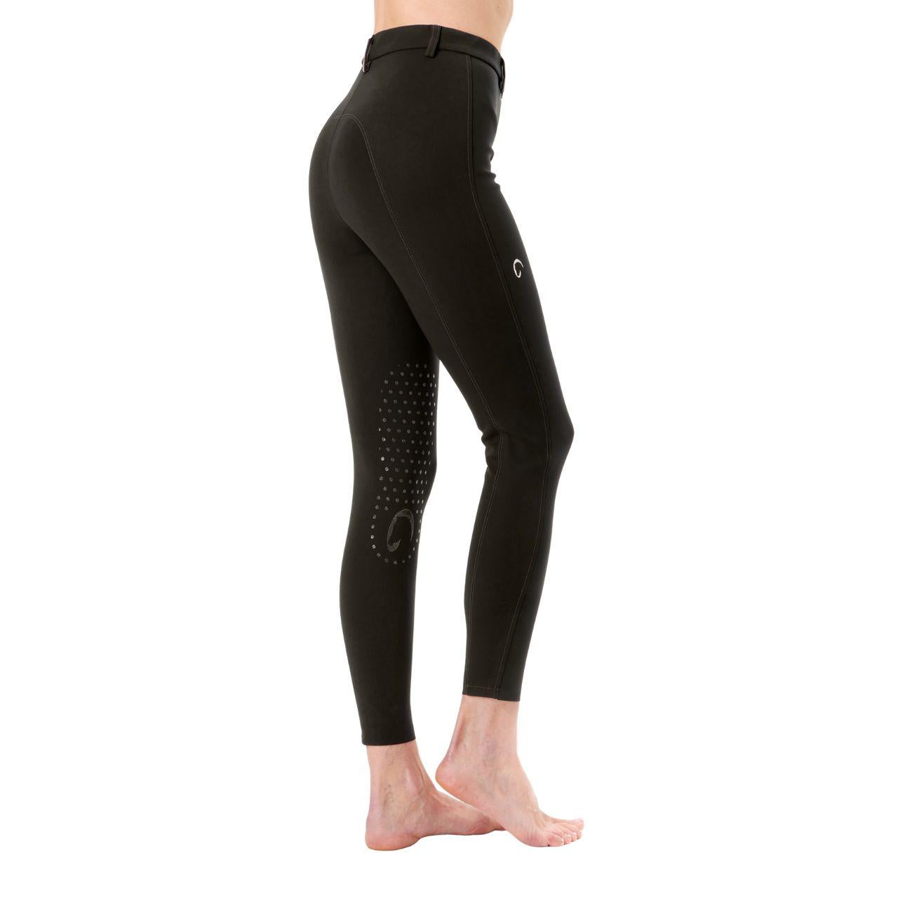Pantalone Da Equitazione Da Donna Half Grip Parigi Mascheroni Nero 09MA-05PARIGI 036NERO MASCHERONI SELLERIA 
