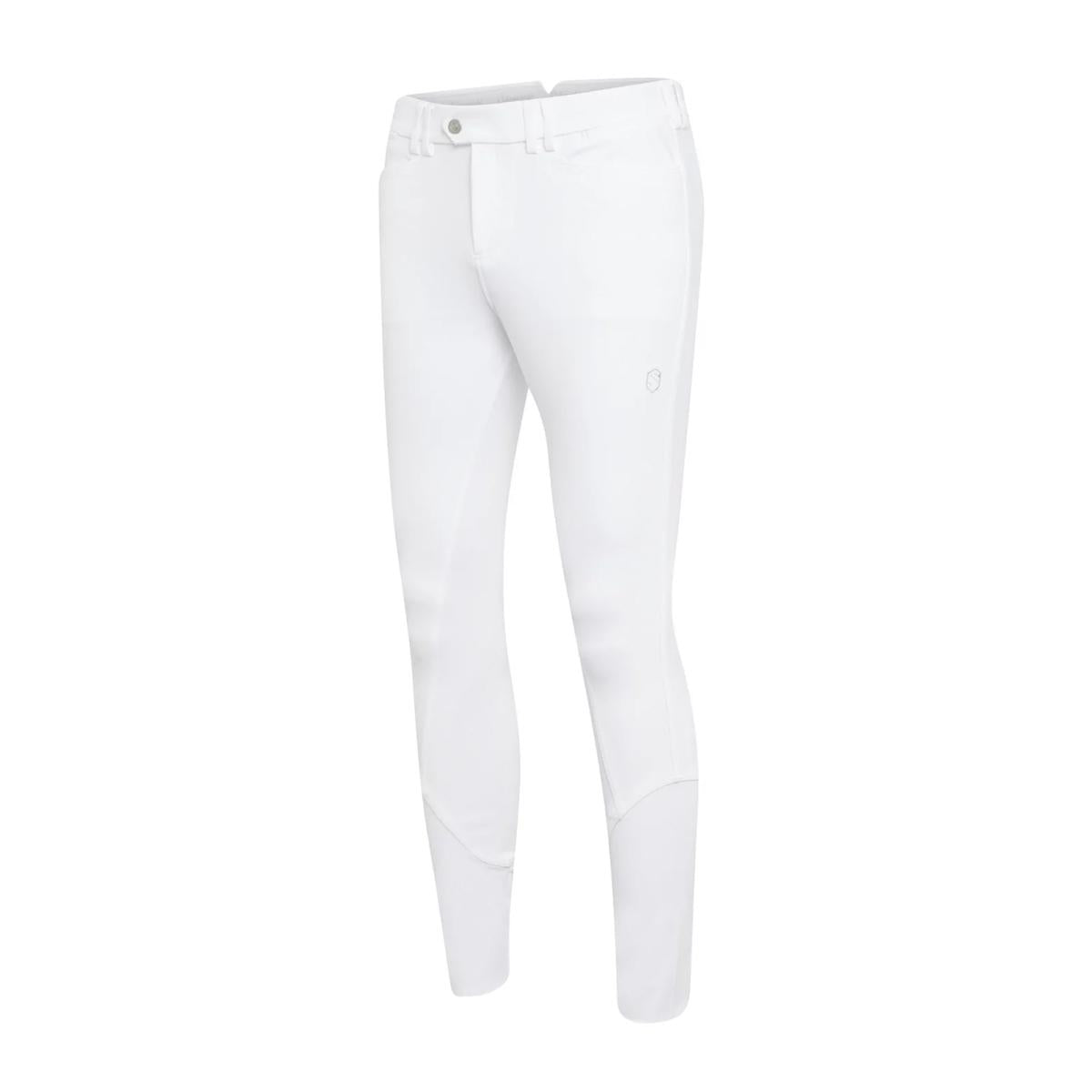 PANTALONE DA EQUITAZIONE UOMO GRIP AL GINOCCHIO MOD.MARCEAU MATT 30SS-MARMATT WHITE SAMSHIELD