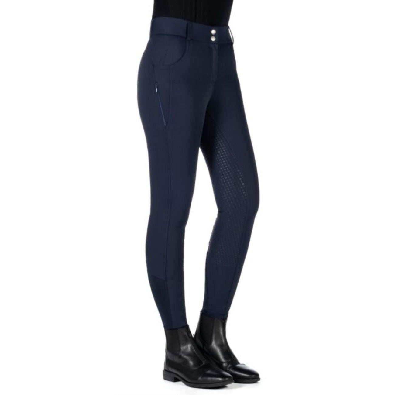Pantaloni Ari Mid Rise Full Grip HKM Blu 14355 6900NAVY HKM SPORT EQUIPMENT 