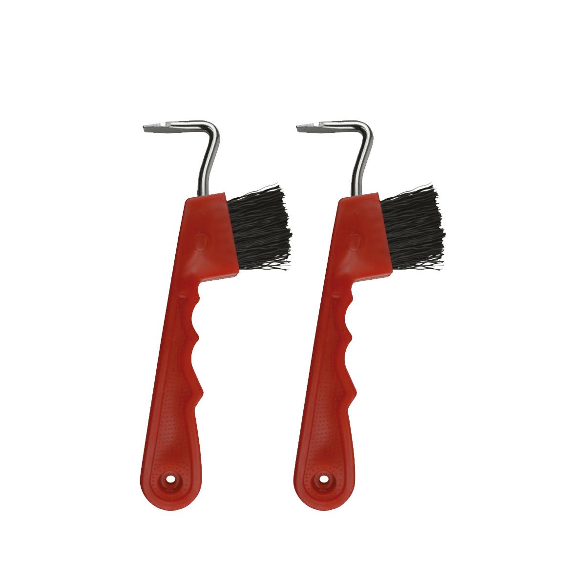 COPPIA DI NETTAPIEDI CON SPAZZOLA 700087 003ROSSO HIPPO-TONIC