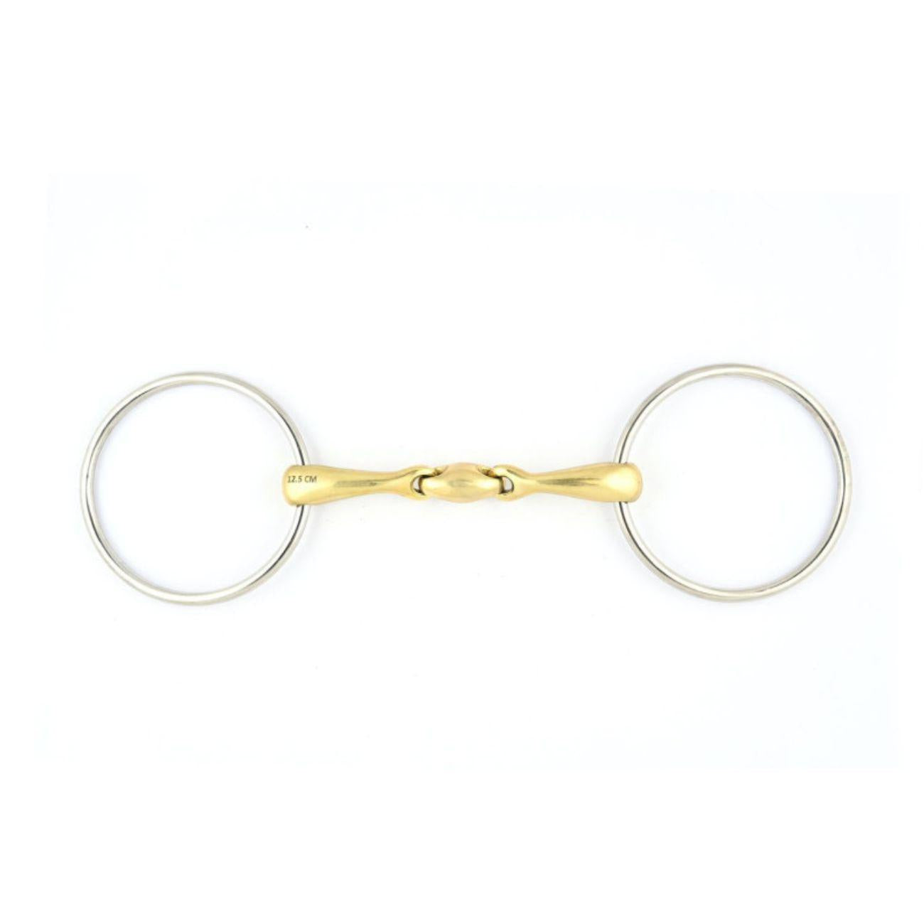 JUMP'IN FILETTO ANELLI FRENCH MOUTH SPEZZATO IN 3 CANNONE STANDARD JUMP'IN OTTONE filetti ad anelli 0008 09JU0008 OTTONE JUMP'IN 