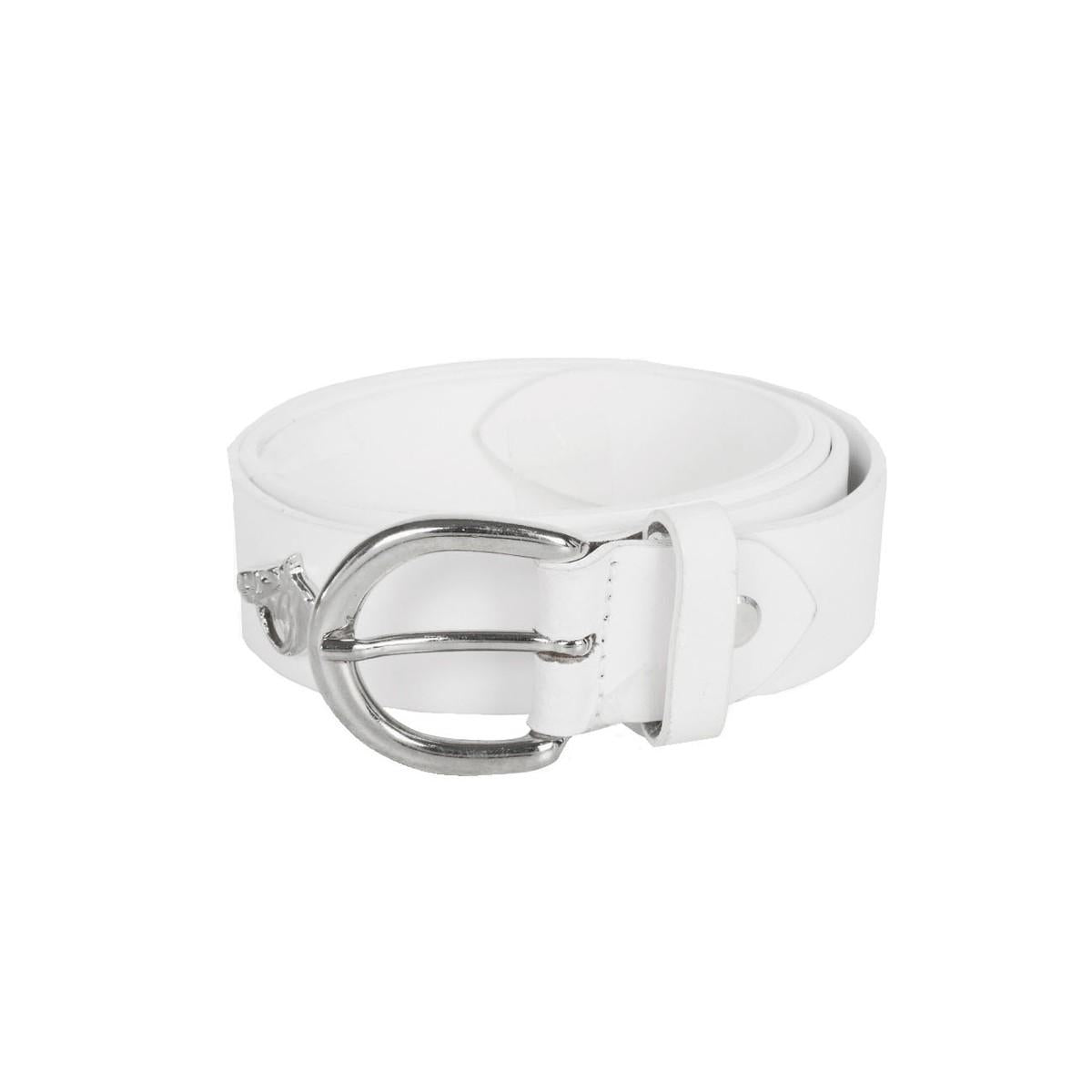 EMMEDI Cintura Pelle Con Testa Cavallo 3 cm Bianco - cintura in pelle per abbigliamento equestre 09ED283130TS BIANCO EMMEDI 