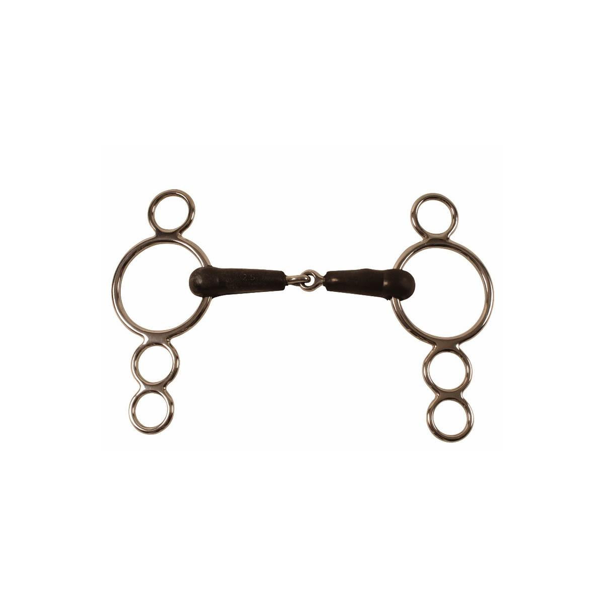 Pessoa A Due Chiamate Spezzato In Due Rivestito In Gomma Amahorse 09UMMO00054 INOX AMAHORSE 