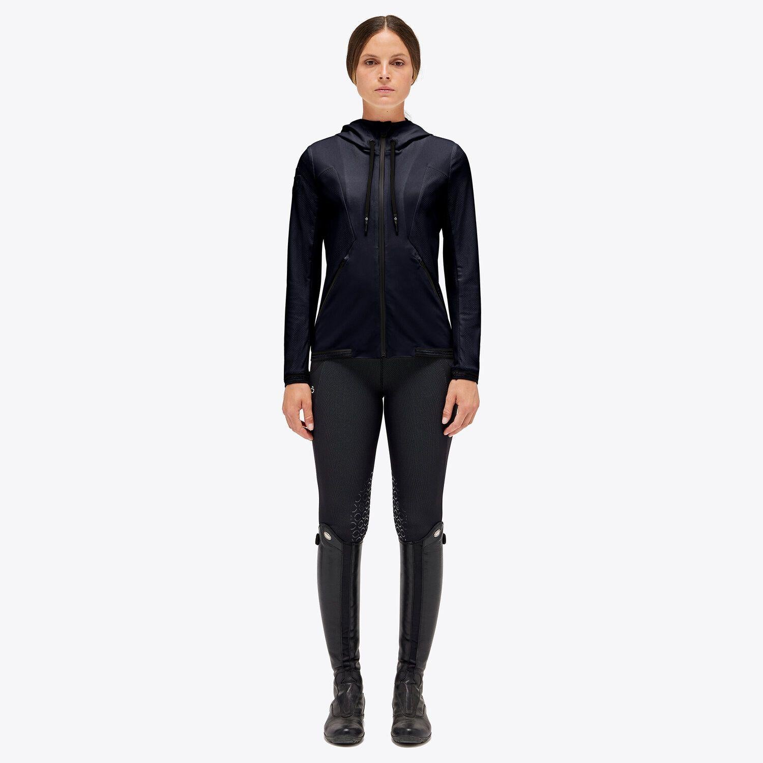 SOFTSHELL DONNA CAPPUCCIO E CERNIERA CAVALELRIA TOSCANA 30CT-GID281JE175 7901 NAVY CAVALLERIA TOSCANA