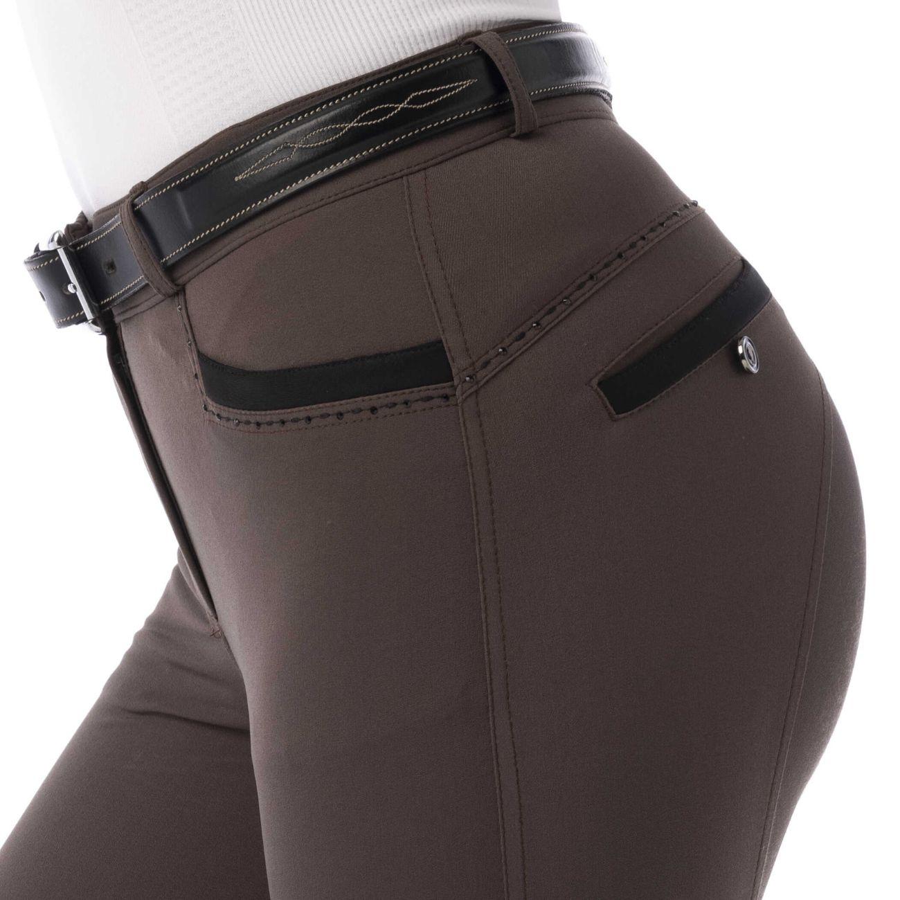 Pantaloni Safir Equitheme 979357 BROWN/BLACK EQUITHEME 