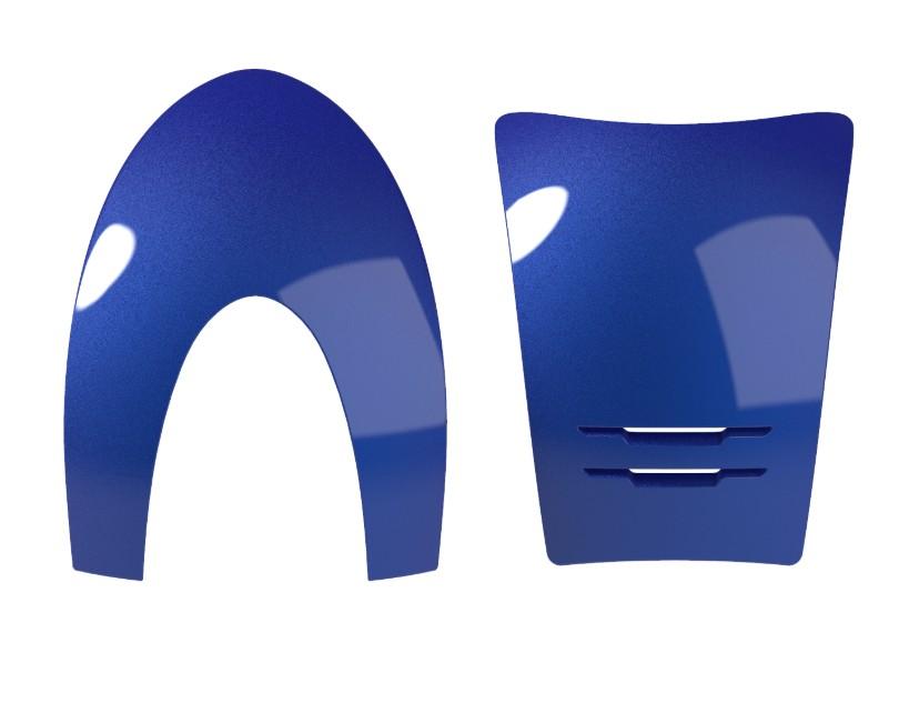 Inserto Frontale E Posteriore Kep Italia Cromo 2.0  Blu BOX.INS.F.R.L BLU ROYAL KEP ITALIA 