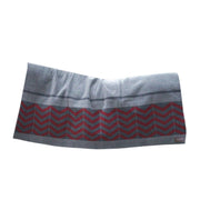 COPERTA IN PILE 210X200CM HEAVY FLEECE SQUARE FISHBONE 09KT52170 GREY BORDEAUX KENTUCKY