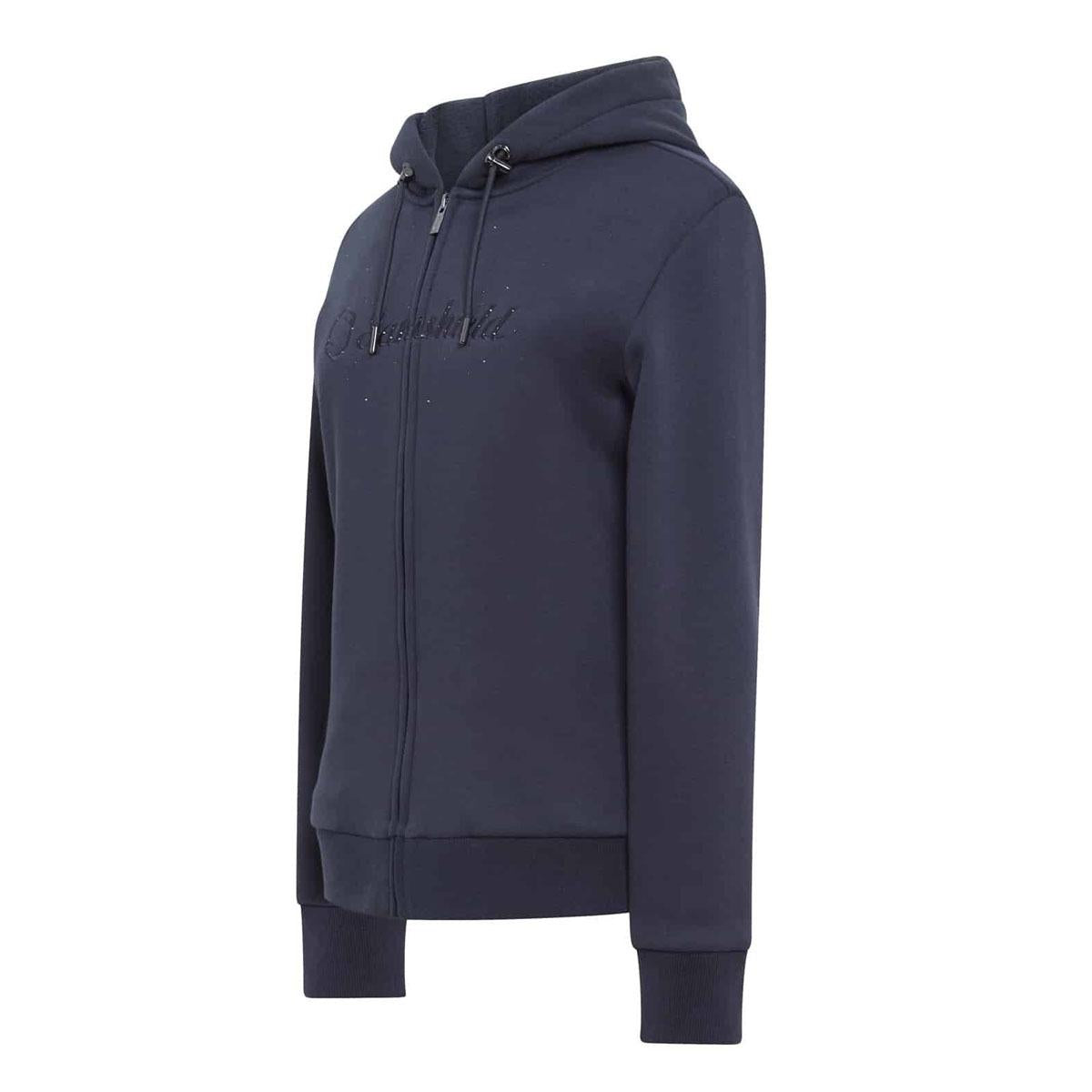 FELPA DONNA FULL ZIP CON CAPPUCCIO MOD.BONITA WINDY SAMSHIELD 29SS-BONITAWINDY DARK SHADOW/BLACK SAMSHIELD