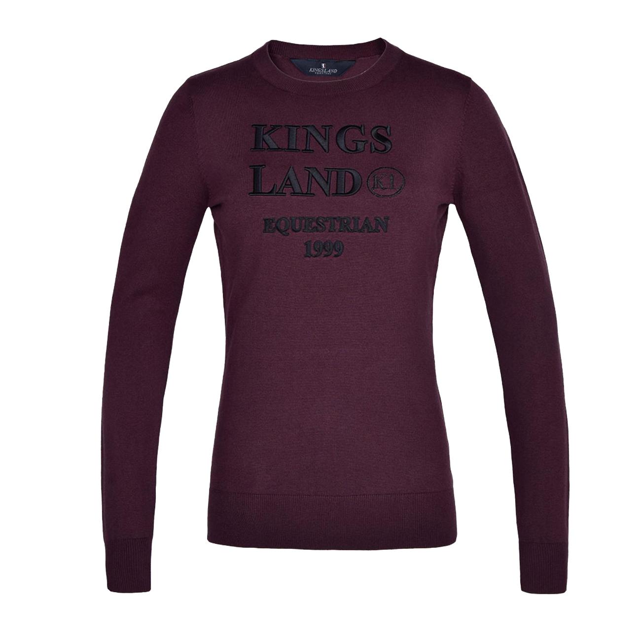 MAGLIONE DONNA GIROCOLLO IN LANA KINGSLAND 27KING-213-KN-918 351RED FUDGE KINGSLAND