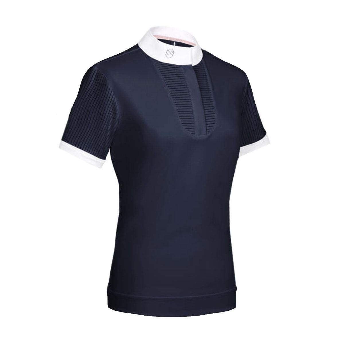 POLO DA COMPETIZIONE DONNA MANICA CORTA MOD. APOLLINE SAMSHIELD 09SS-SS-SHIRT NAVY SAMSHIELD