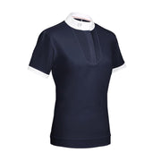 POLO DA COMPETIZIONE DONNA MANICA CORTA MOD. APOLLINE SAMSHIELD 09SS-SS-SHIRT NAVY SAMSHIELD
