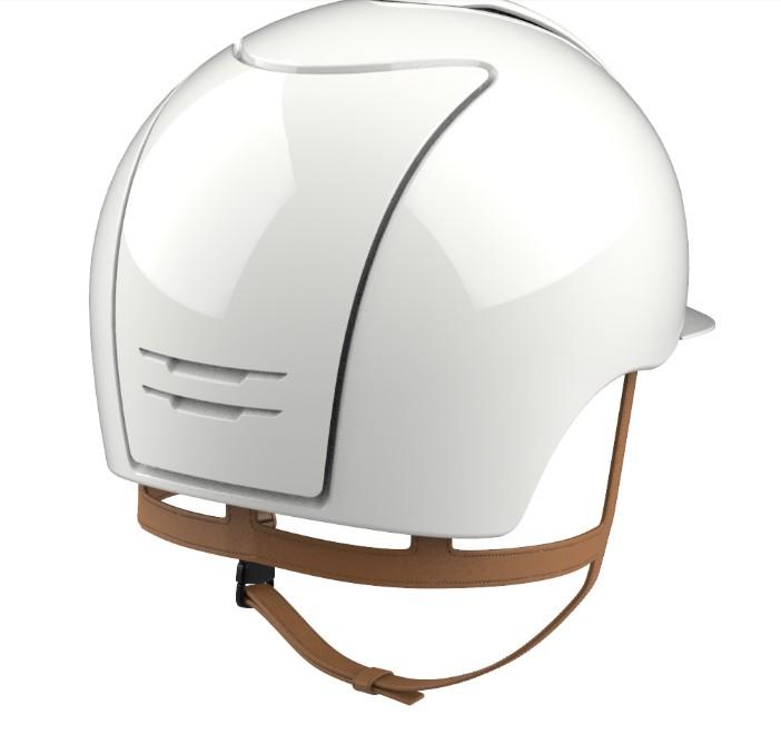 KEP ITALIA Cromo 2.0 Polish Bianco nan casco da equitazione CRP2.CHR+ BIANCO KEP ITALIA 
