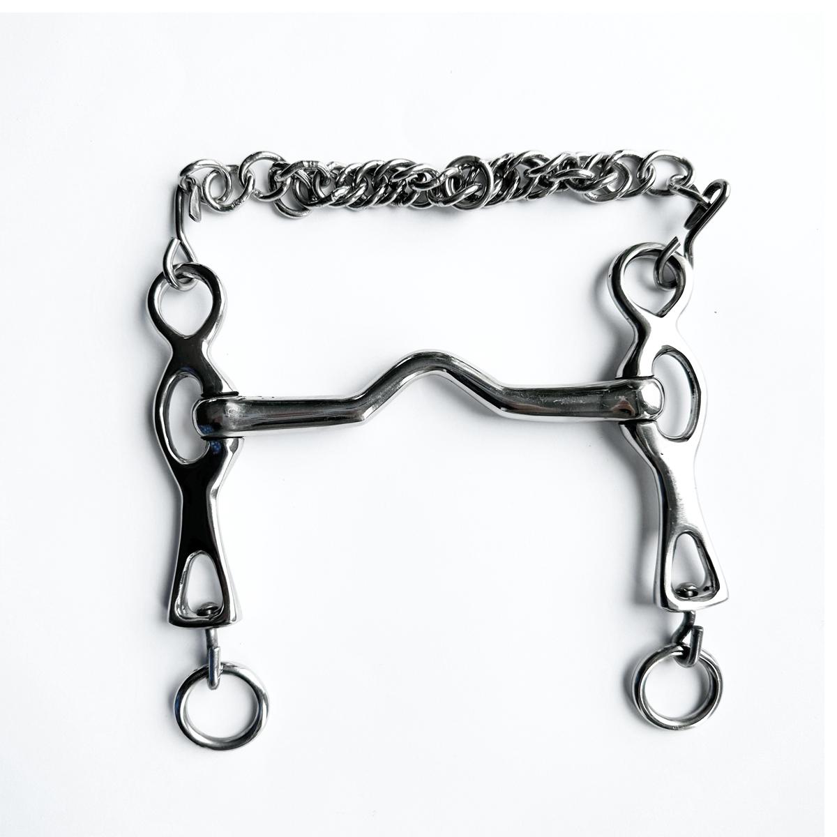 FILETTO PORTOGHESE PER MONTA DA LAVORO 30MA-MC-7033 INOX EQUINE HORSE