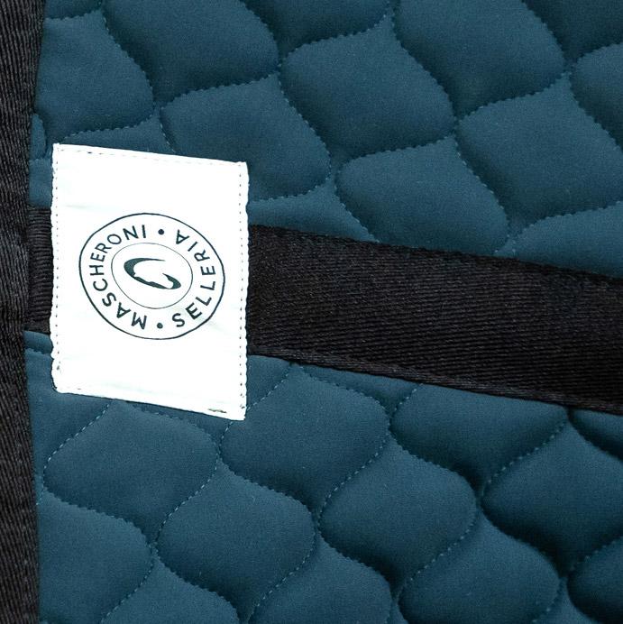 Sottosella Da Salto Mascheroni Con Cuffietta E Motivo A Rombi Petrolio SOTTOSELLA+CUFFIETTAROMBO PETROLIO MASCHERONI SELLERIA 