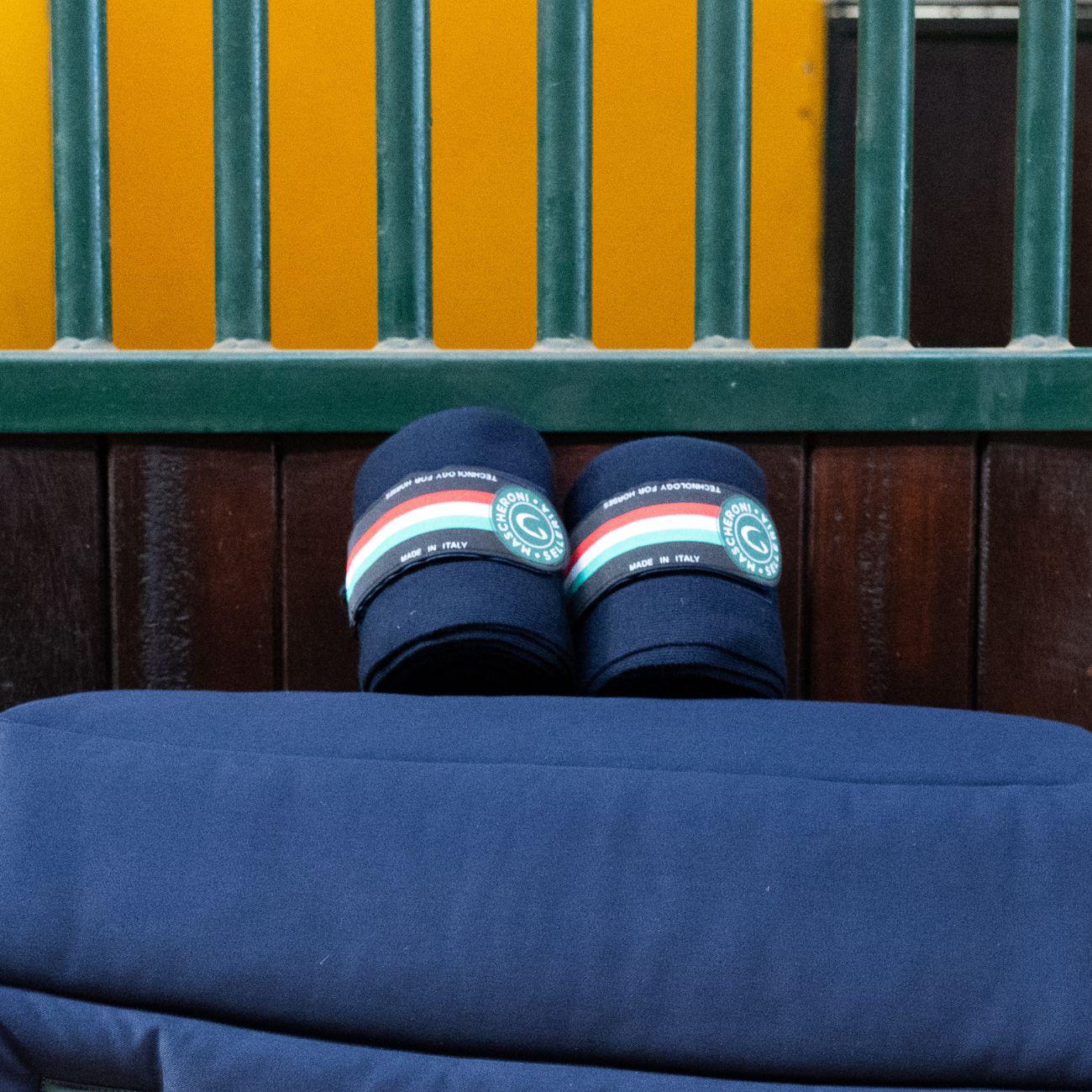 Fasce Da Lavoro In Pile Con  Mezzo Elastico Mascheroni Blu 09MAFASCEDALAVORO BLU MASCHERONI SELLERIA 