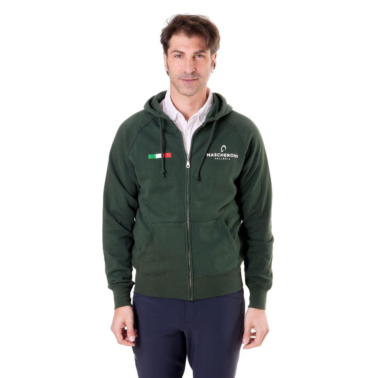 Felpa Da Uomo Claim Mascheroni 09MACLAIMU VERDE MASCHERONI SELLERIA 