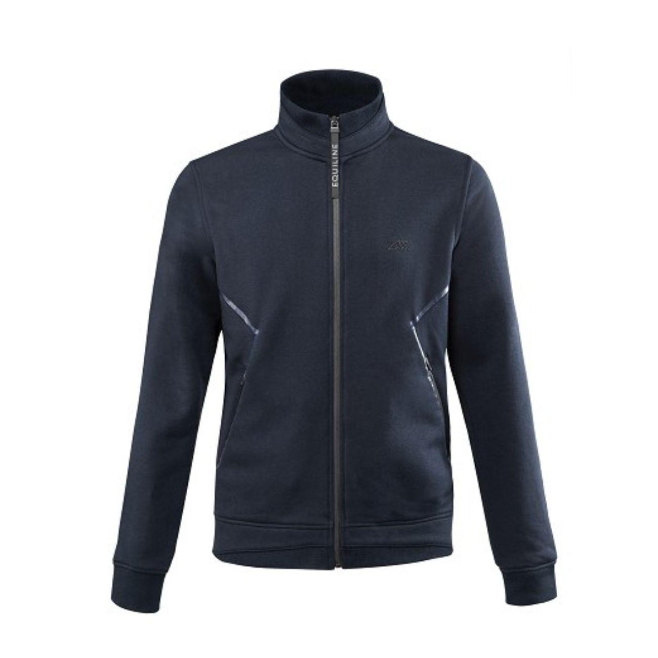 EQUILINE Felpa Uomo Full Zip Blu PM-EQ-R09472 002NAVY 
