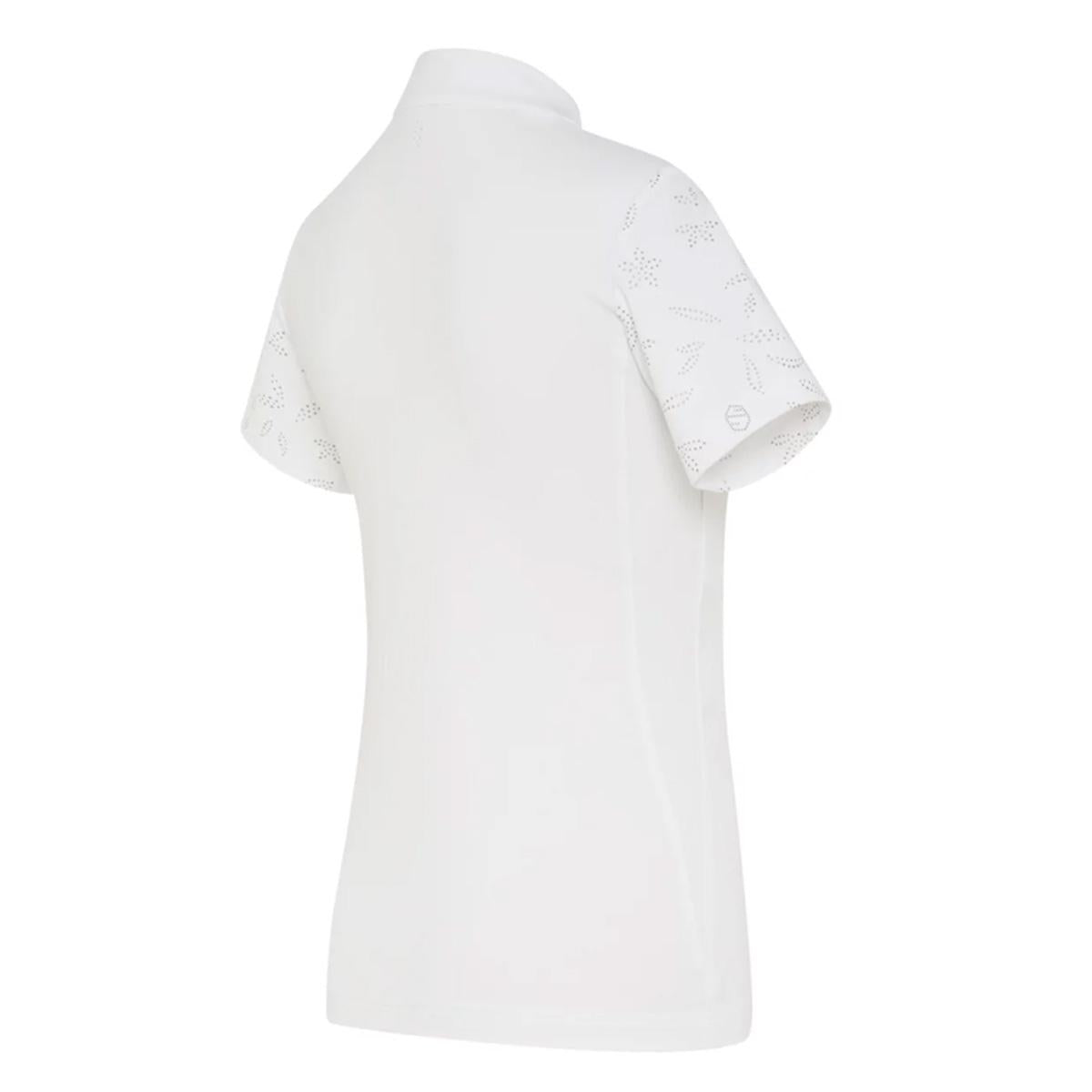 POLO DA CONCORSO DONNA MANICA CORTA 30SS-ALOISE WHITE ROSE GOLD SAMSHIELD 