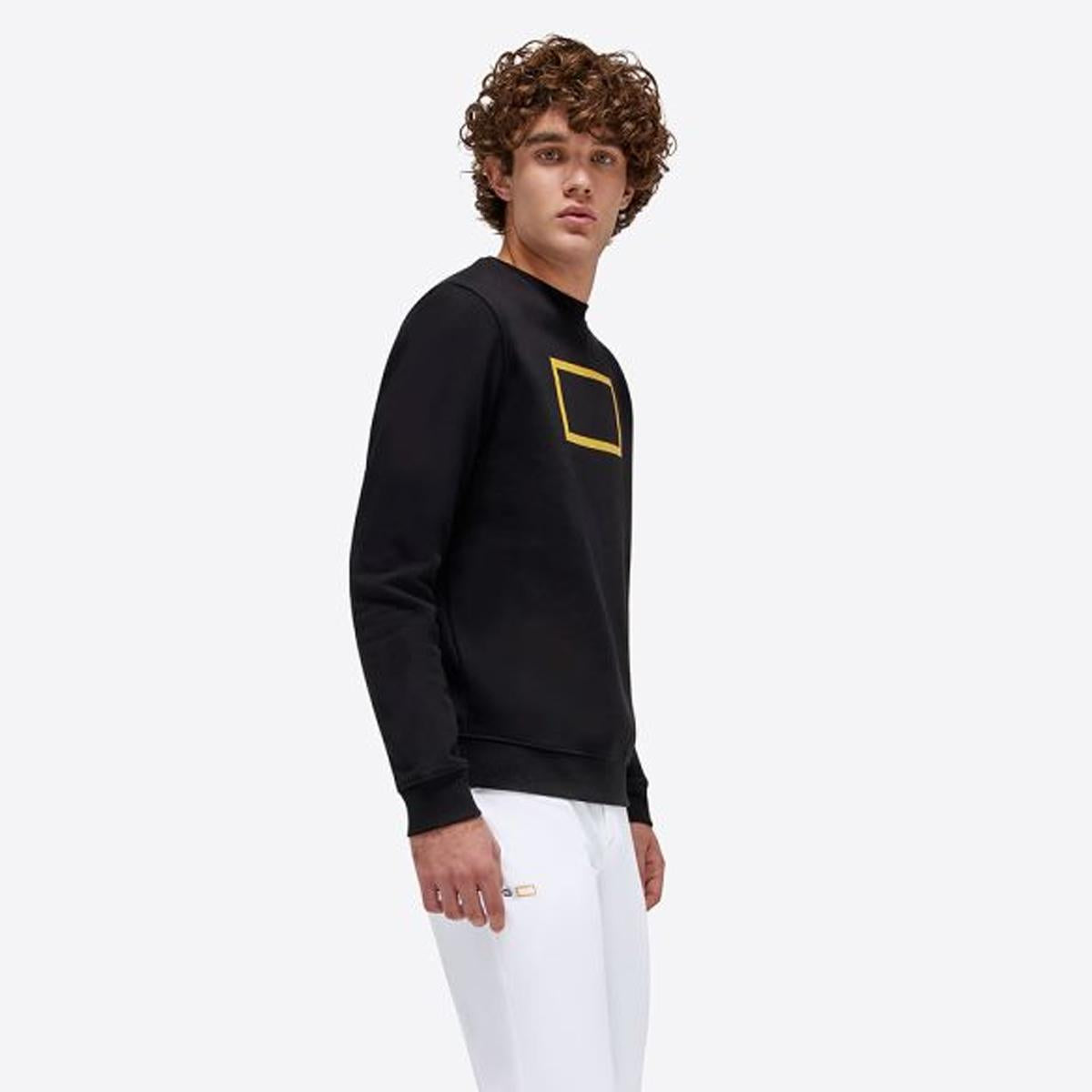 FELPA UOMO GIROCOLLO 31RG-SWM002CT002 9999BLACK RG - CT
