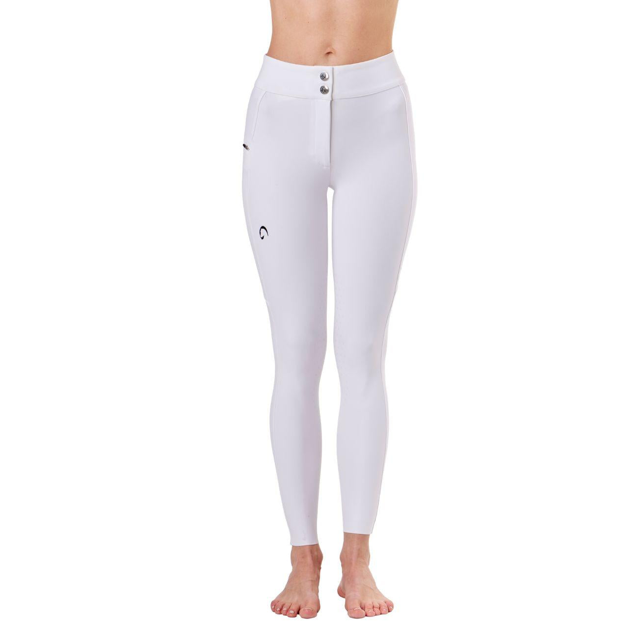 Pantalone Da Donna Half Grip Venezia Mascheroni Bianco 09MA-02VENEZIA 001BIANCO MASCHERONI SELLERIA 