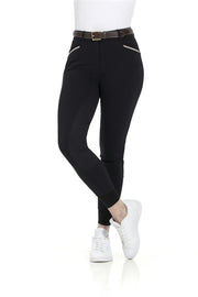 PANTALONE DA EQUITAZIONE DONNA MOD.GIZEL FULL GRIP 09ET-979794 BLACK EQUITHEME