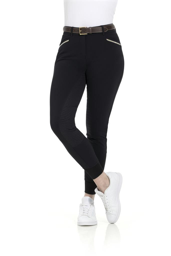 PANTALONE DA EQUITAZIONE DONNA MOD.GIZEL FULL GRIP 09ET-979794 BLACK EQUITHEME