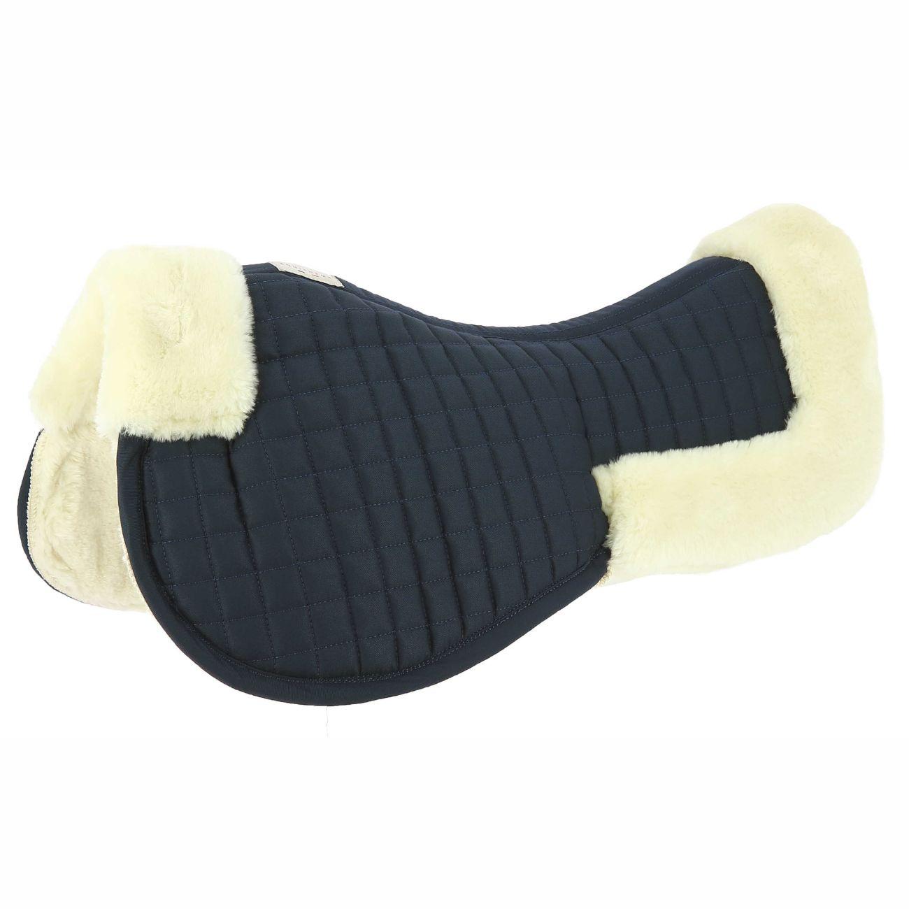 Agnellino Half Pad Teddy Equitheme Blu/Bianco 206074 705NAVY/WHITE EQUITHEME 