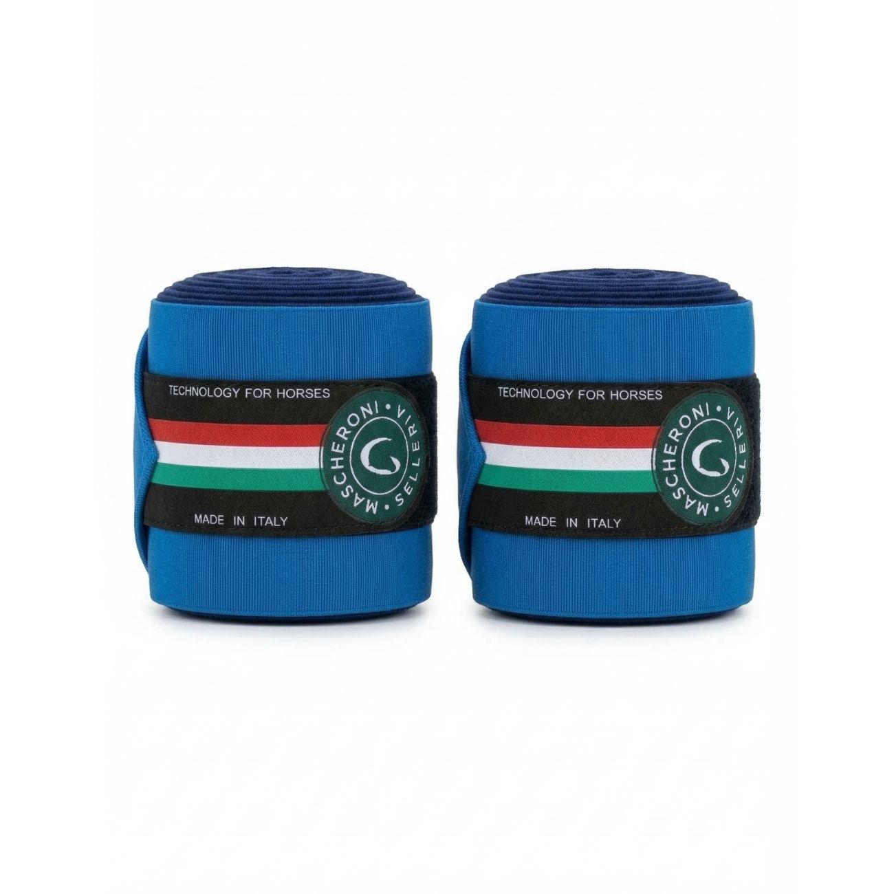 Fasce Da Lavoro In Pile Con  Mezzo Elastico Mascheroni Azzurro/Blu 09MAFASCEDALAVORO AZZURRO/BLU MASCHERONI SELLERIA 