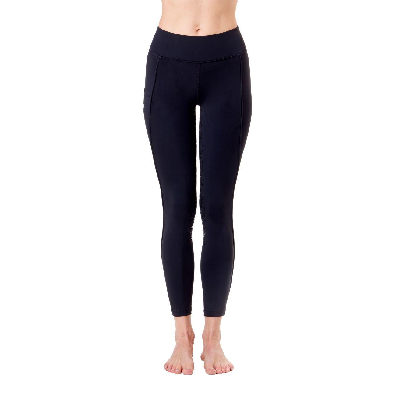 Leggings Da Donna Full Grip Piazza Di Siena Mascheroni Nero 30MA-PIAZZADISIENA BLACK/WHITE MASCHERONI SELLERIA 
