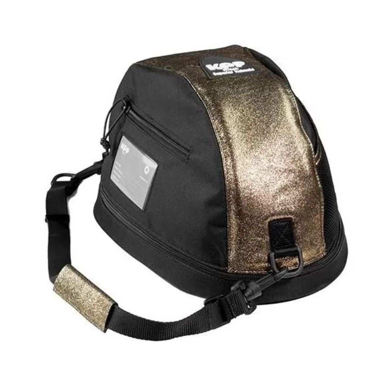 COVE-SAC.34X26X22.BLKGGLD NERO-GLITTER ORO KEP ITALIA