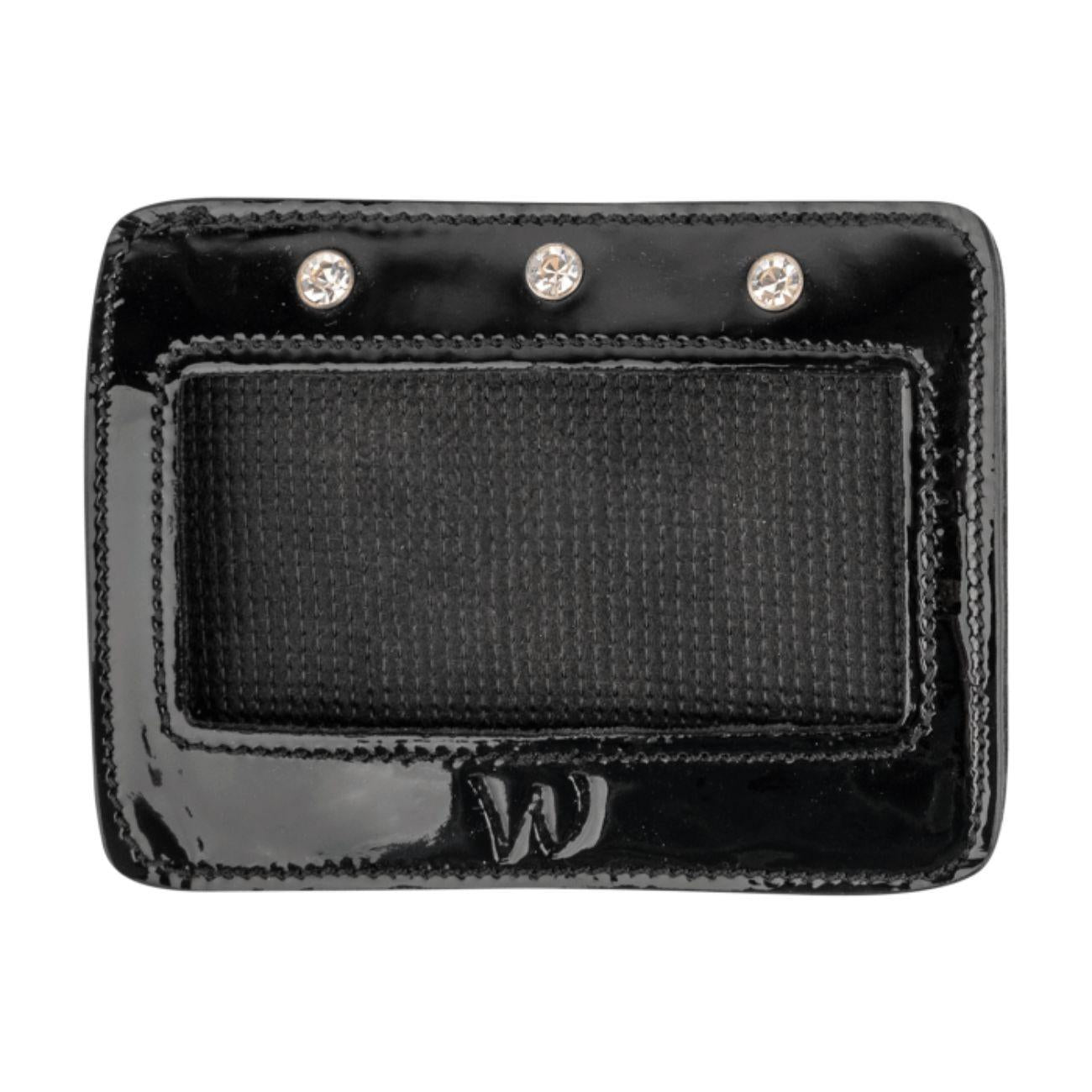 WALDHAUSEN Numero Di Testiera In Pelle Verniciata 22962 BLACK 