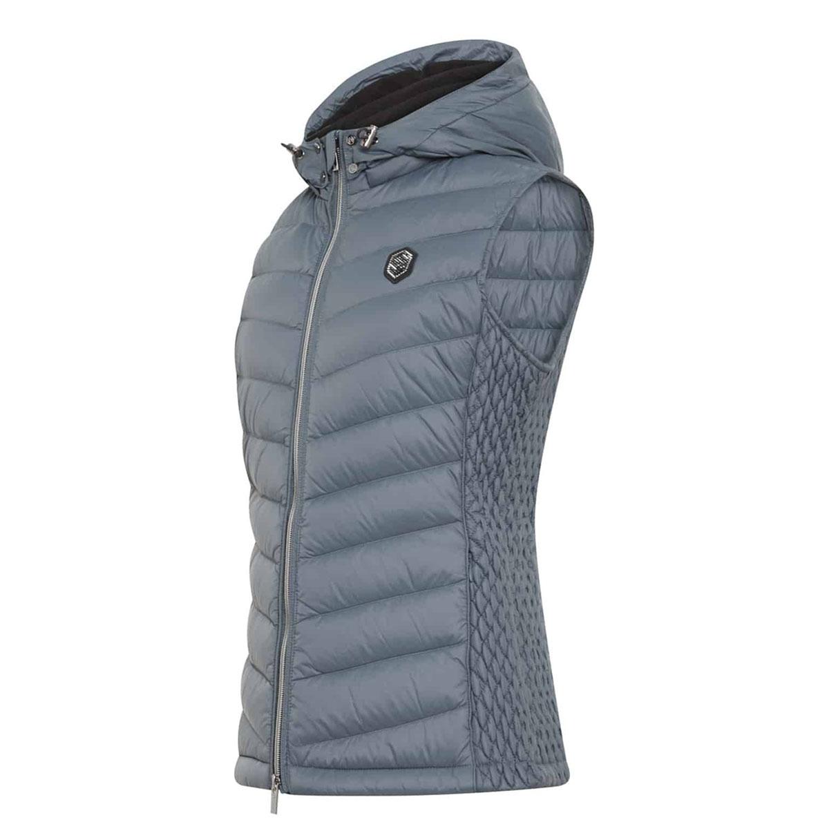 PIUMINO SMANICATO DONNA MOD.CHAMONIX SAMSHIELD 09SS-DWNVST STEEL GREY/BLACK CHROME SAMSHIELD
