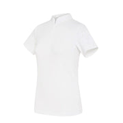 POLO DA CONCORSO DONNA MANICA CORTA 30SS-ALOISE WHITE TONE ON TONE SAMSHIELD