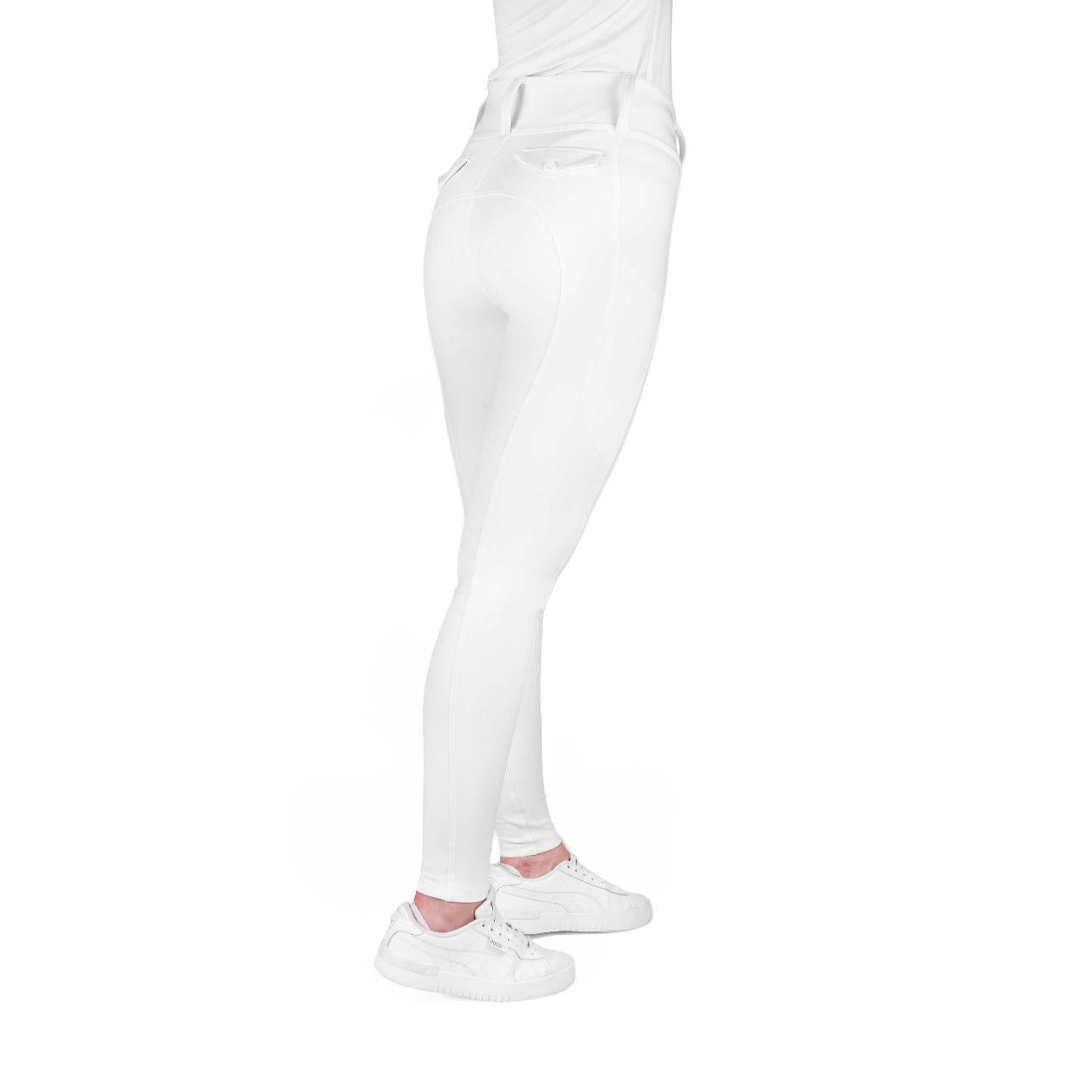 Leggings Da Donna Alizé Bianco 979167 WHITE EQUITHEME 