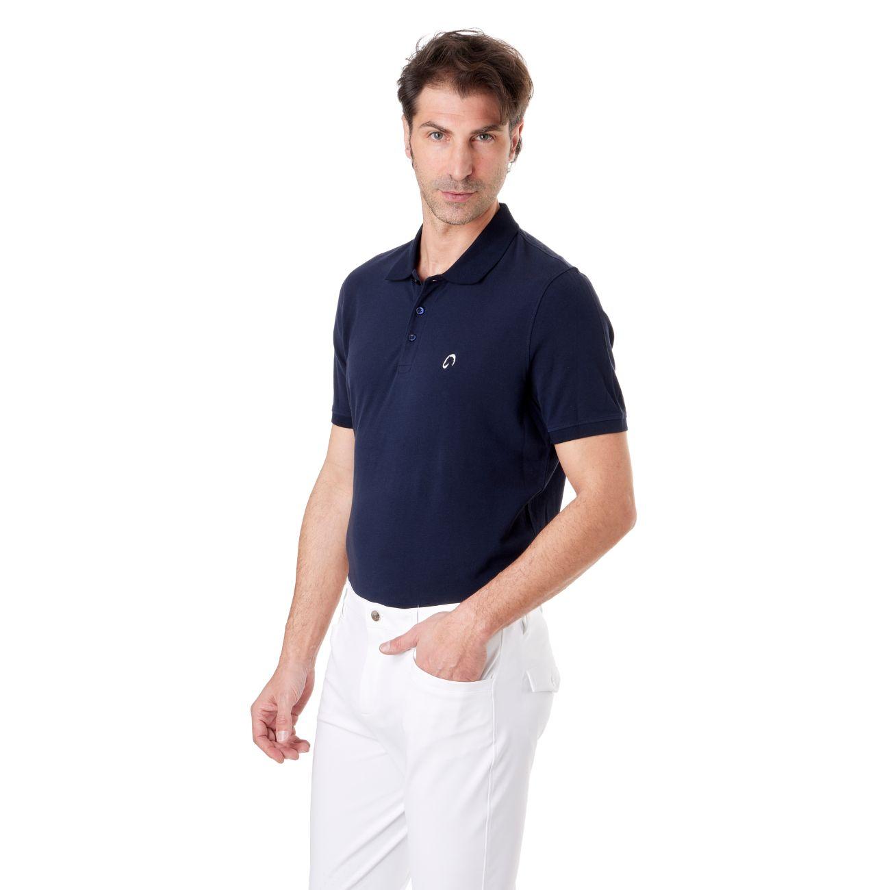 Polo Uomo A Manica Corta Mascheroni Blu MASCHERONI/HS254K BLU NAVY MASCHERONI SELLERIA 