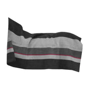 Coperta In Pile 210x200cm Heavy Fleece Square Stripes Kentucky Nero/Grigio 09KT52172 BLACK GREY KENTUCKY 