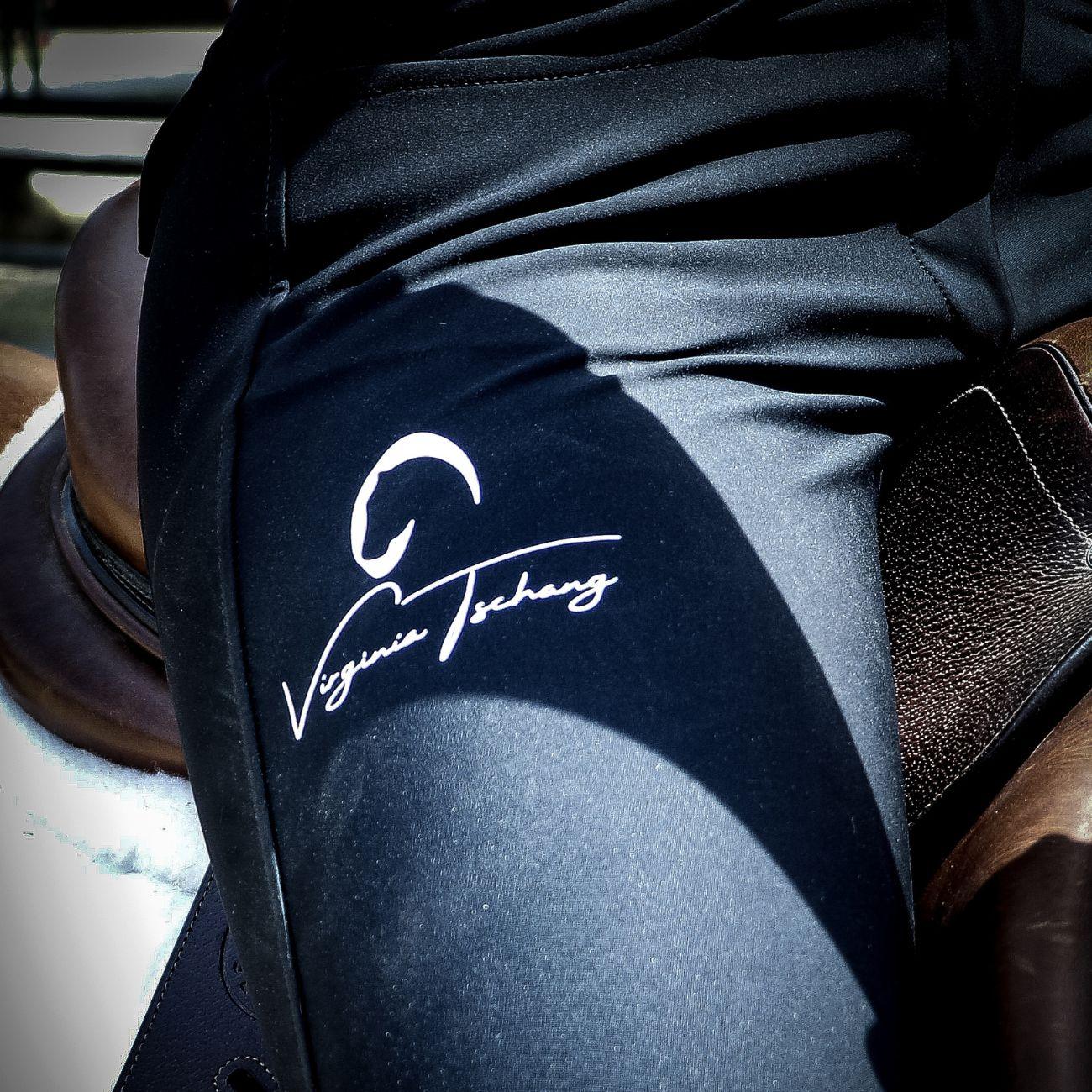 Pantalone Da Equitazione Da Donna Mscheroni By Virginia Tshang Nero VTPANTS NERO MASCHERONI SELLERIA 