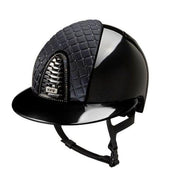Cap Kep Italia  Cromo 2.0 Collezione Milano Con Inserto Frontale Con Swarovski® Silver Night E Visiera Polo Nero CRPL2.BLK.MIL.BLK.SWA+ BLACK KEP ITALIA 