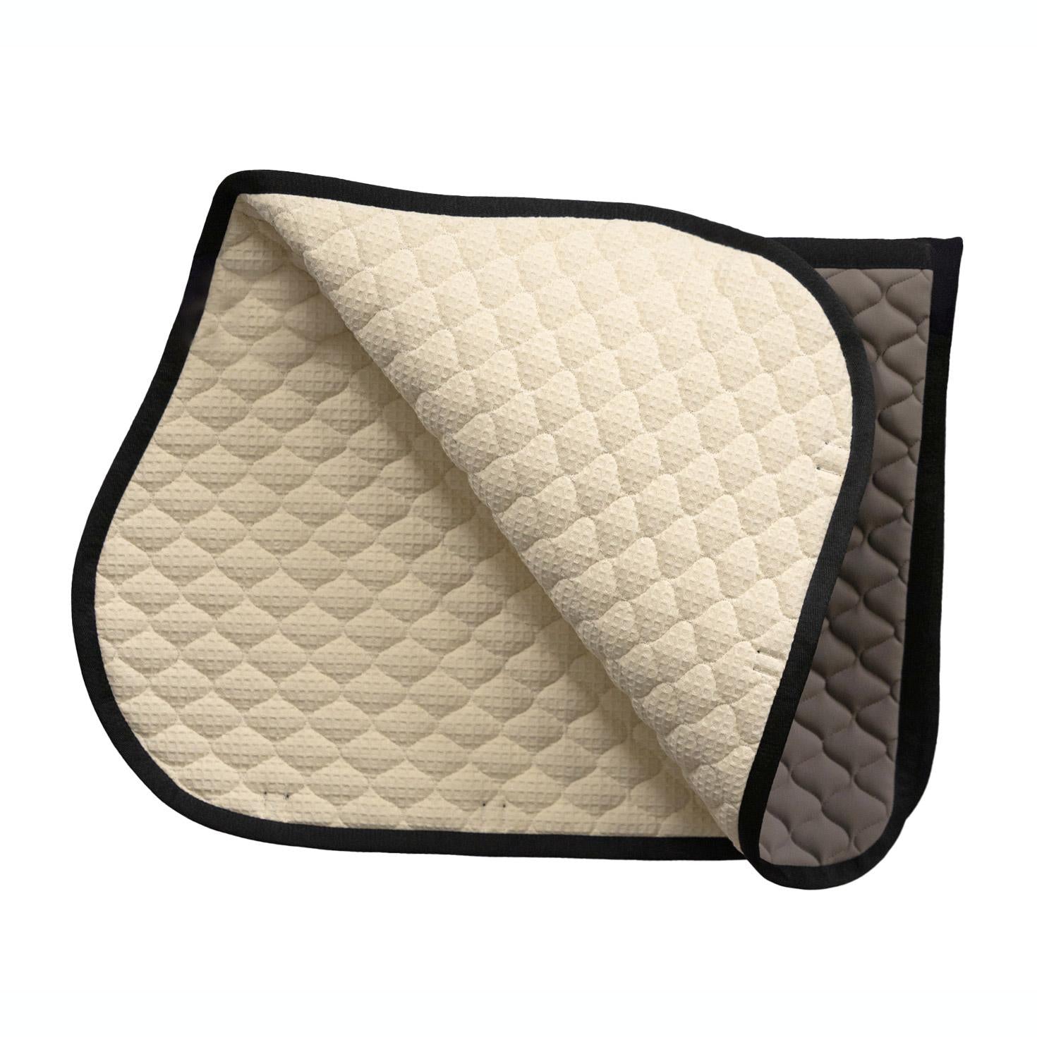 Sottosella Da Salto Mascheroni Con Cuffietta E Motivo A Rombi Beige SOTTOSELLA+CUFFIETTAROMBO BEIGE MASCHERONI SELLERIA 