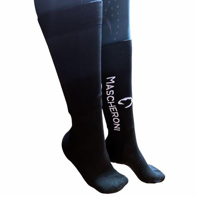 Calza Tecnica Con Logo Mascheroni 09MACALZE VERDE MASCHERONI SELLERIA 