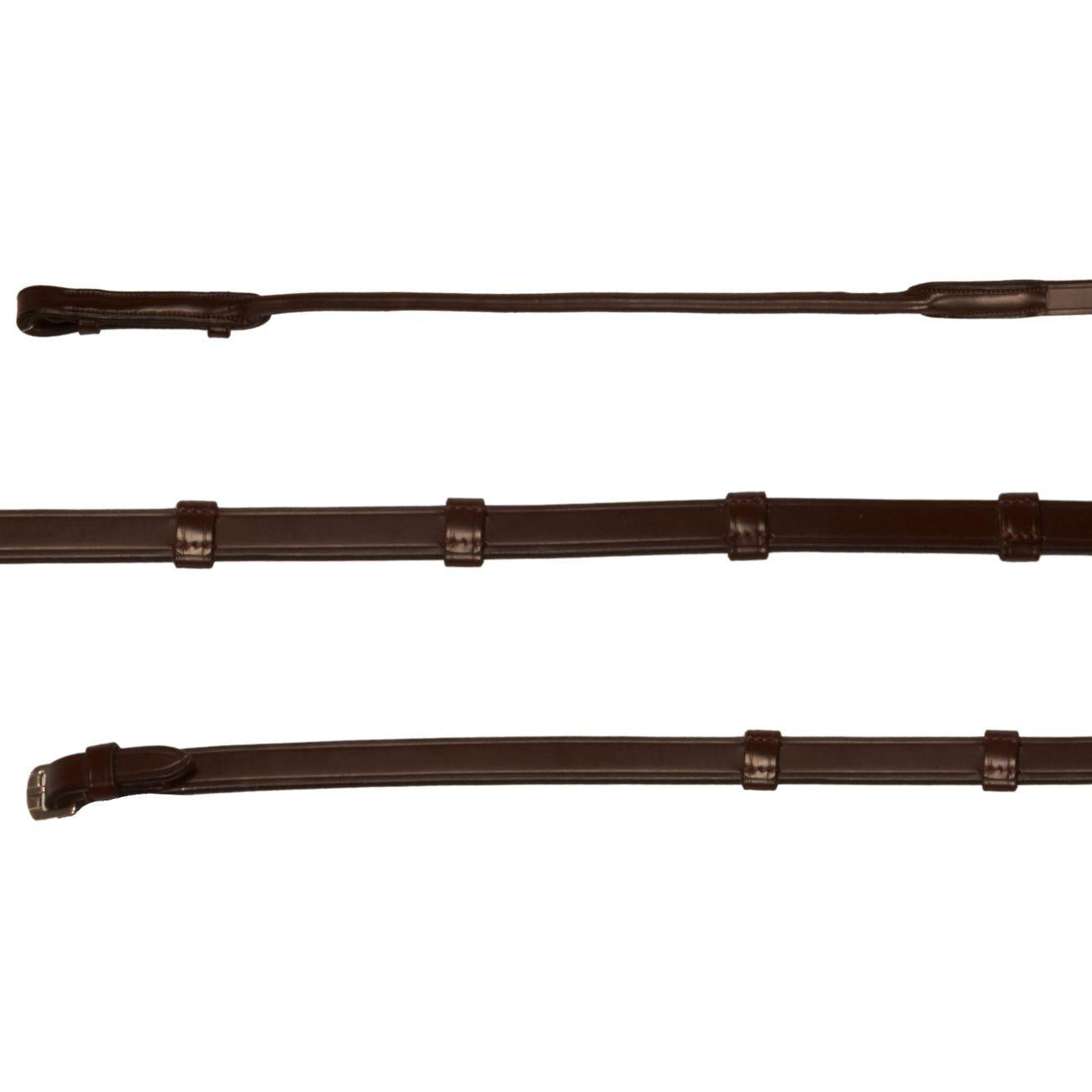 Redini In Cuoio Con Tacche Mascheroni Marrone 30MA-HGE-290922-02 DARK BROWN MASCHERONI SELLERIA 