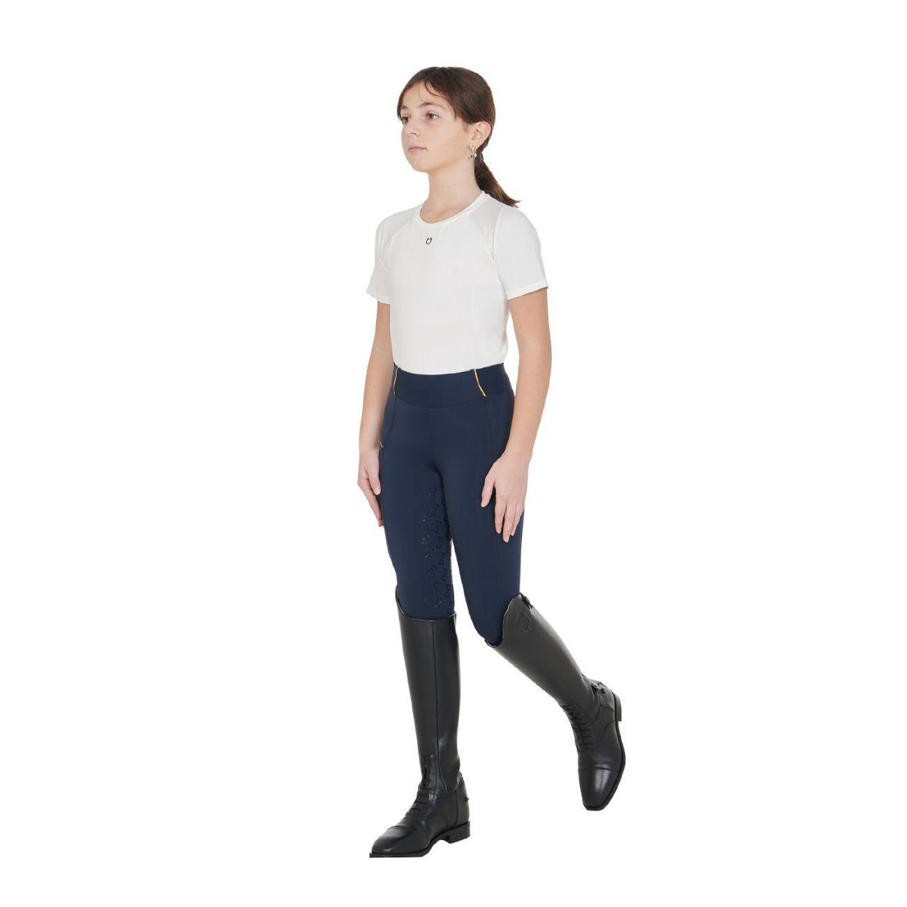 EQUESTRO Leggins Junior ETKU00047 NAVY EQUESTRO 