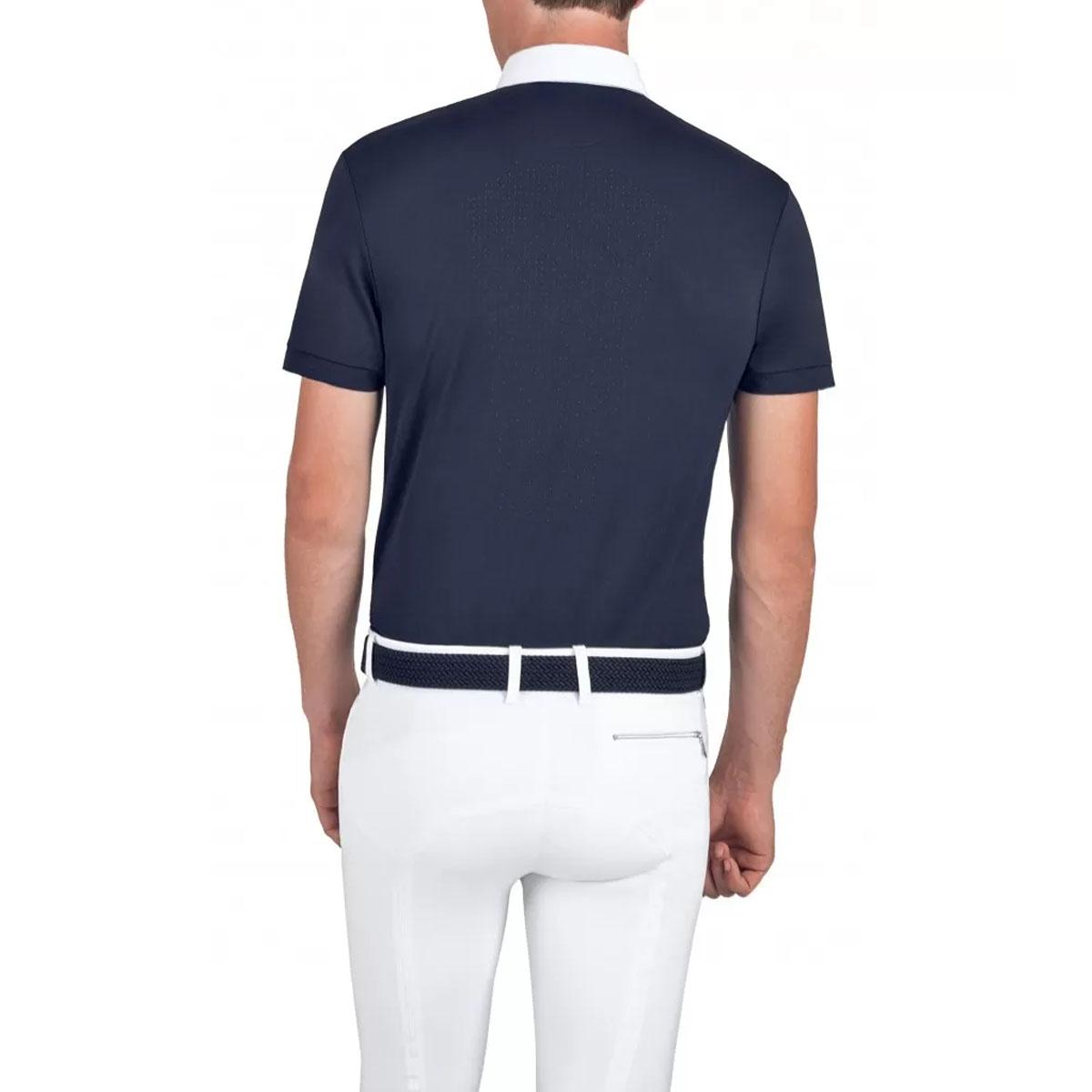 POLO DA COMPETIZIONE UOMO MICROFORATA MOD.CELICEC 30EQ-ES123PH00539 002BLU EQUILINE 