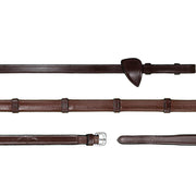 REDINI IN CUOIO 1/2 GOMMA CON PASSANTI IN CUOIO NEW ENGLISH COLLECTION NE05C BROWN DY'ON