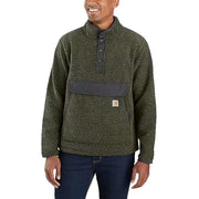 FELPA IN PILE CON TASCA MARSUPIO CARHARTT 29CA-104991 BASIL HEATHER CARHARTT