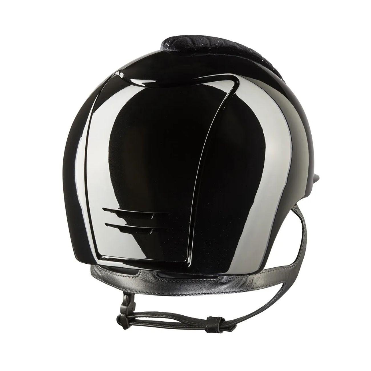 Cap Kep Italia Cromo 2.0 Polish Con Inserto Milano Velvet Shining E Visiera Polo Nero CRPL2.MIL.VEL NERO KEP ITALIA 