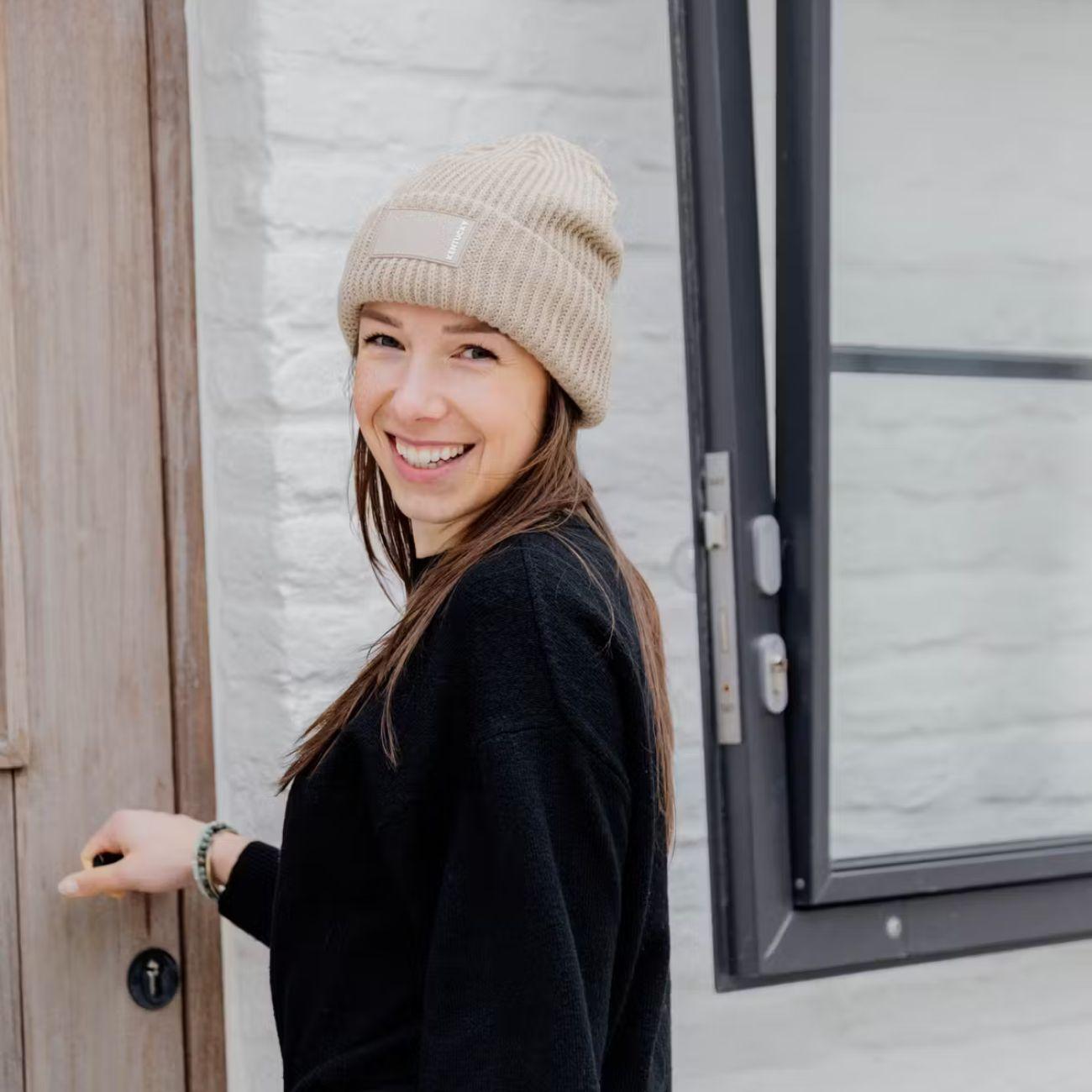 Cappello Beanie Rubber Logo Kentucky Beige 42716 32BEIGE KENTUCKY 