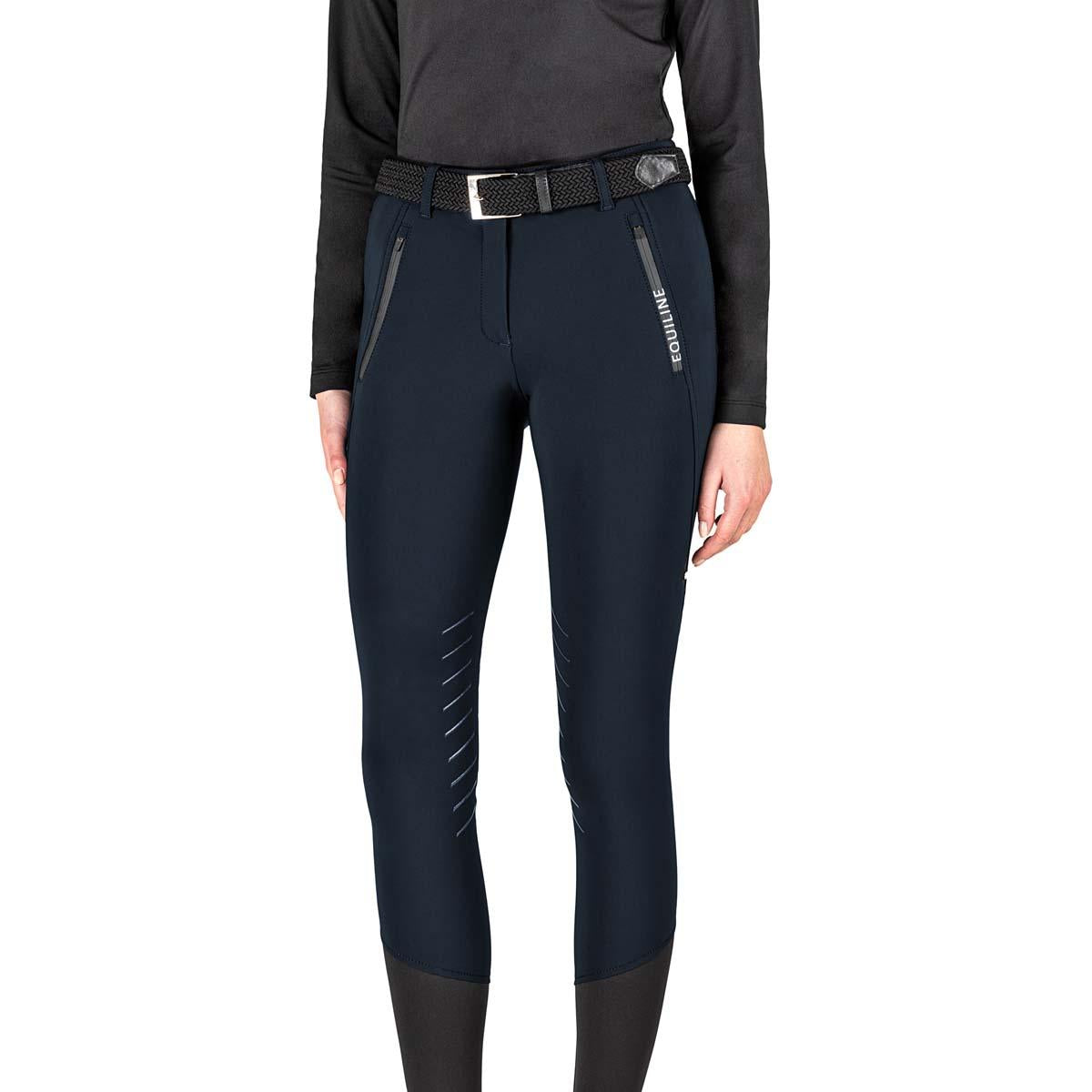 PANTALONE DA EQUITAZIONE DONNA CON GRIP GINOCCHIO MOD.CHASSIK 09EQ-N09010 002BLU EQUILINE