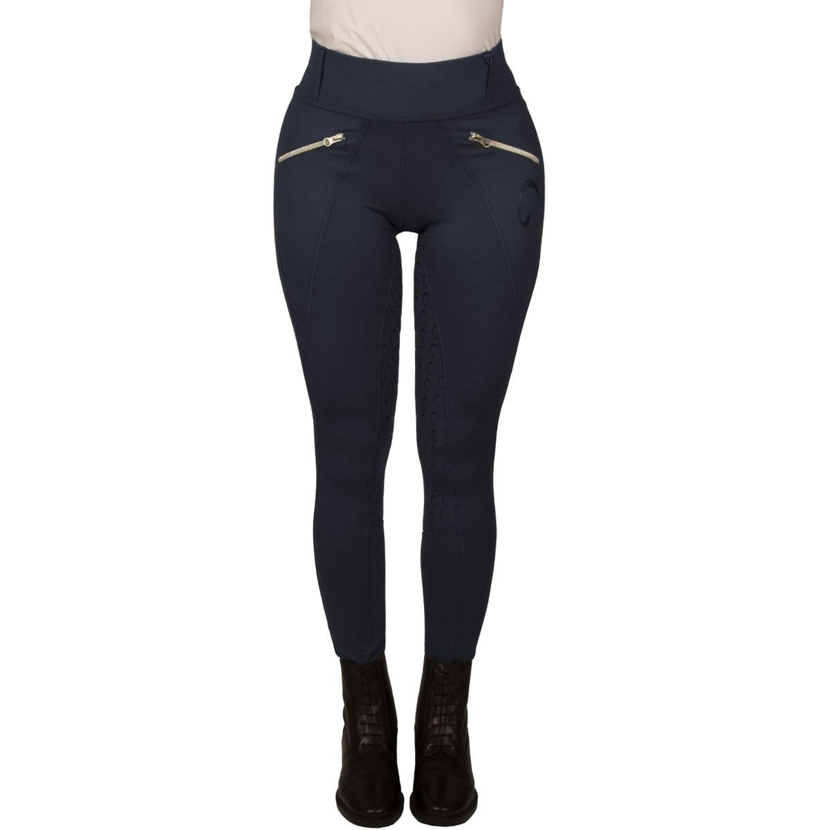 Leggings Donna Full Grip Con Tasche Mascheroni Blu 29MA-LEGGINGSMASK BLU MASCHERONI SELLERIA 