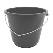 Secchio Tondo Rigido 12L Grigio 1150 GRIGIO EQUINE HORSE 